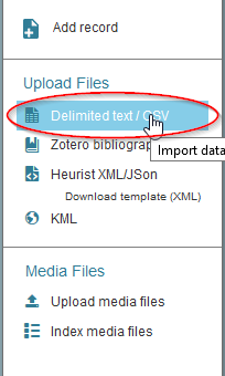 Fig. 29. Import CSV.